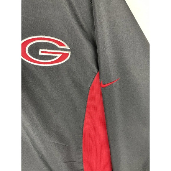 UGA Nike Dri Fit Baseball Pullover, Large Long Sleeve - Picture 4 of 5